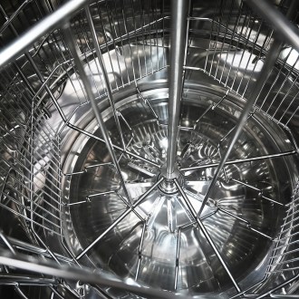 Honigschleuder Mellarius MaxiLine 5 Waben Hand mit großem Griff Dia 52