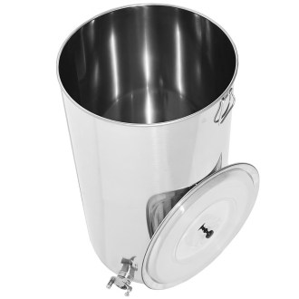Abfüllkübel 200 kg aus Edelstahl Mellarius