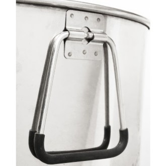 Abfüllkübel 100 kg aus Edelstahl Mellarius