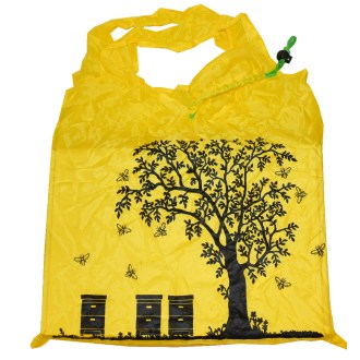 Einkaufstasche mit Bienenstock-Motiv