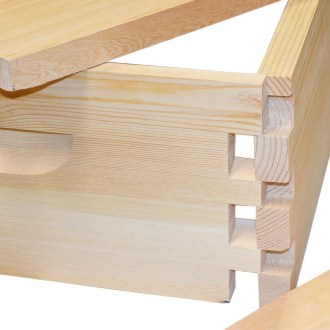 Langstroth Brutraumzarge Jumbo 285 - 10 R. - Schwalbenschwanz zinken - in Teile