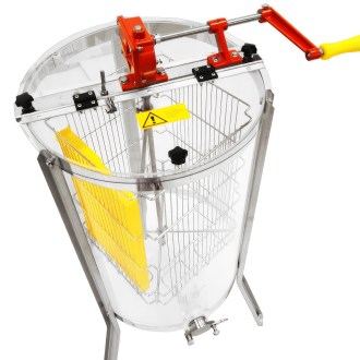 Honigschleuder Mellarius ProLine 4 Waben Transparente Dia 45