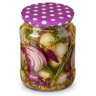 Twist Off 82er TO Deckel - Punkte - Magenta