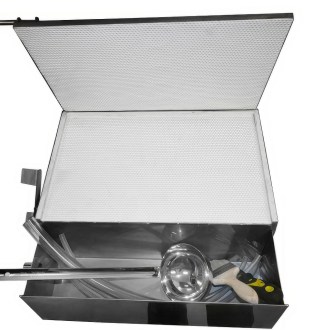 Wassergekühlte Handpresse für Mittelwände – 420 x 205 mm