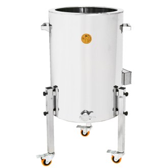 Doppelwand-Abfüller mit Heizung Mellarius MaxiLine 230 V – 74 Liter / 100 kg