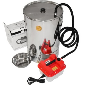 Mellarius runder Wachsschmelzer mit Dampfmeister P45