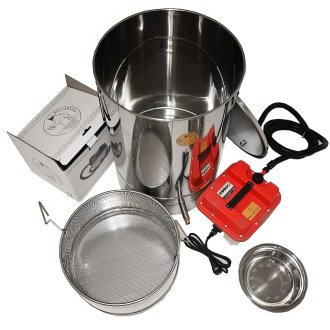 Mellarius runder Wachsschmelzer mit Dampfmeister P45
