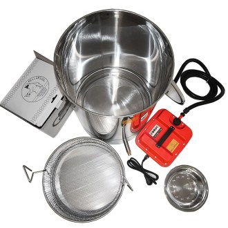 Mellarius runder Wachsschmelzer mit Dampfmeister P45