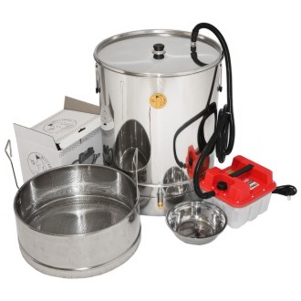 Mellarius runder Wachsschmelzer mit Dampfmeister P53