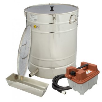 LYSON Wachsschmelzer auf Basis eines Settlers 200l - Eco-Version, mit Dampfgarer 