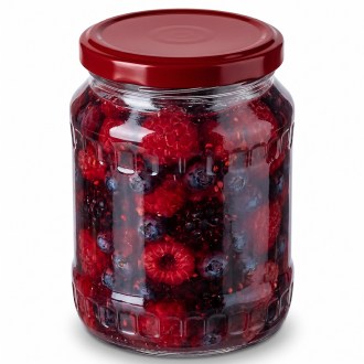 Twist-Off-Deckel für Glas TO 82 - RBS - rot