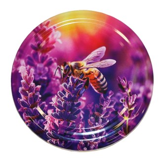Deckel für Glas TO 82 – Biene und Lavendel – HO17