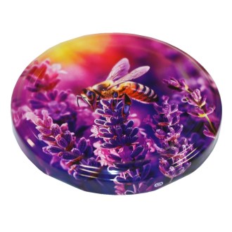 Deckel für Glas TO 82 – Biene und Lavendel – HO17