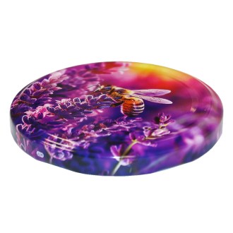 Deckel für Glas TO 82 – Biene und Lavendel – HO17