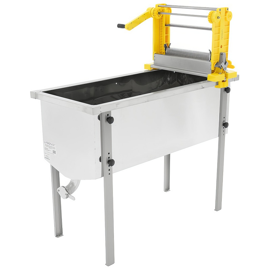 Manueller Entnahmetisch vertikal, Optima 1000mm, 1/2 Dadant Blatt