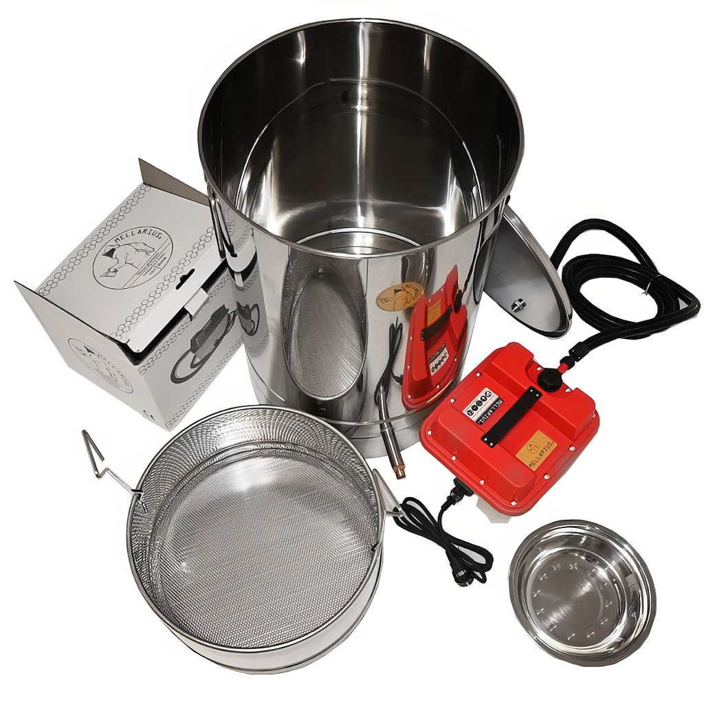 Mellarius runder Wachsschmelzer mit Dampfmeister P45