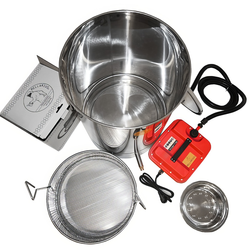 Mellarius runder Wachsschmelzer mit Dampfmeister P45