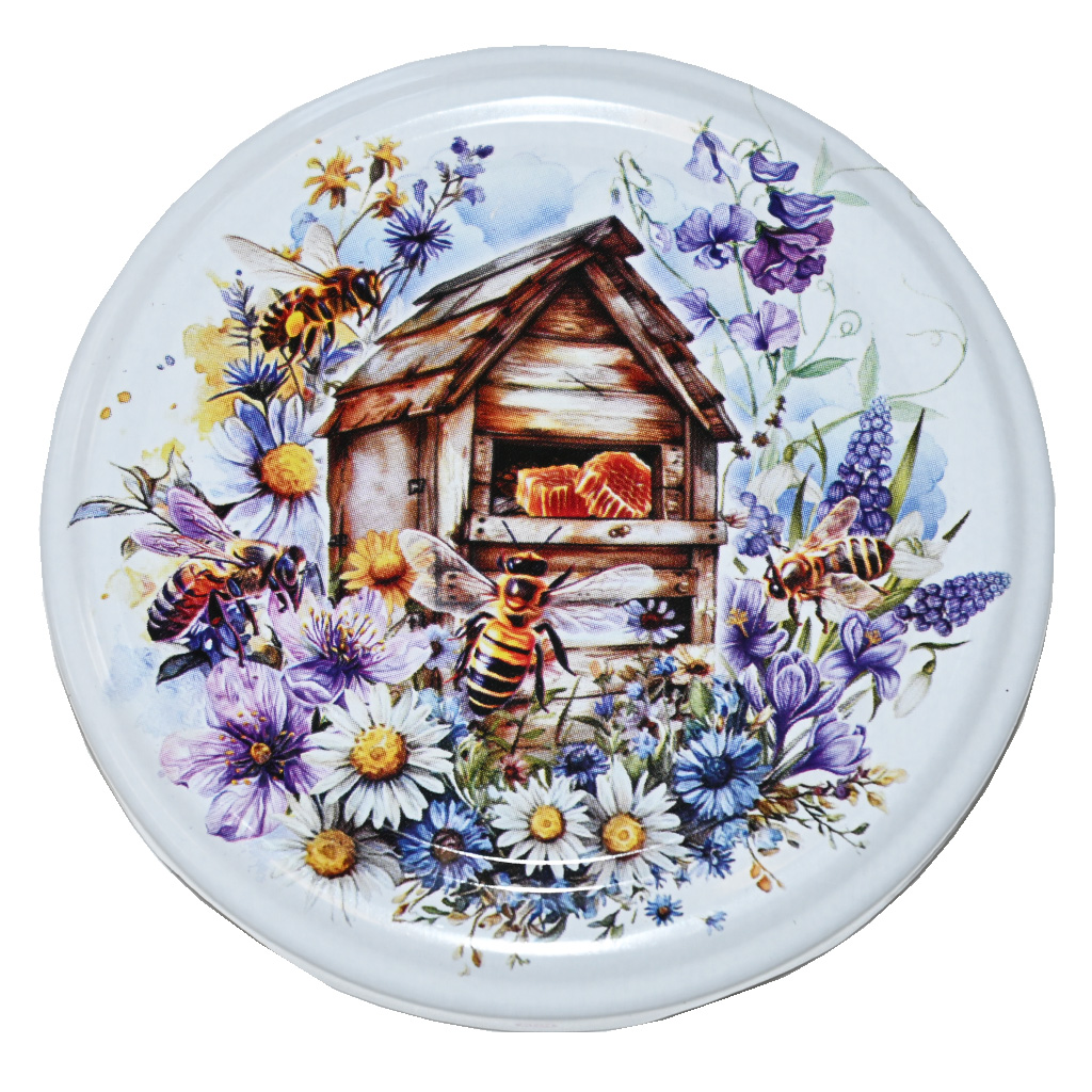 Deckel für Glas TO 82 - Bunte Wiese - HO15